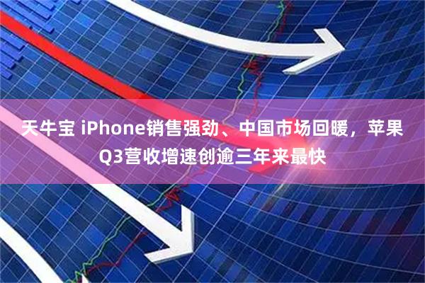 天牛宝 iPhone销售强劲、中国市场回暖，苹果Q3营收增速创逾三年来最快