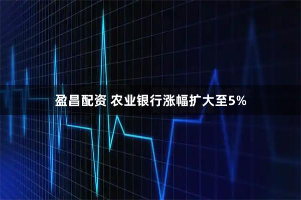盈昌配资 农业银行涨幅扩大至5%